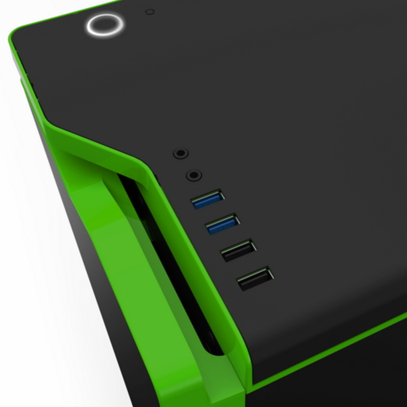 Корпус NZXT H440 Black/Green ATX, mATX, Mini-ITX, Midi-Tower, без БП, с окном, 2xUSB 2.0, 2xUSB 3.0, Audio