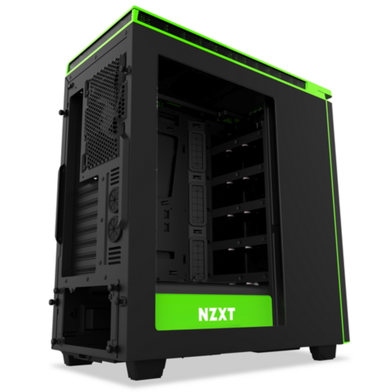 Корпус NZXT H440 Black/Green ATX, mATX, Mini-ITX, Midi-Tower, без БП, с окном, 2xUSB 2.0, 2xUSB 3.0, Audio