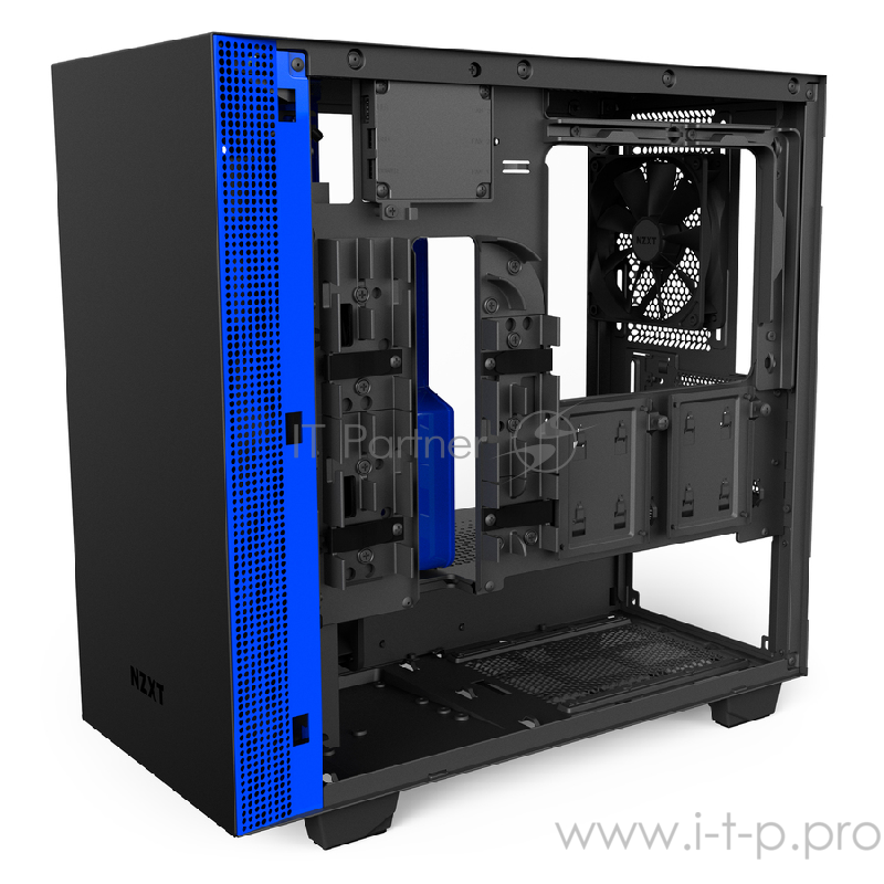 Корпус NZXT H400i Black/Blue mATX, Mini-ITX, Mini-Tower, без БП, с окном, 2xUSB 3.1, Audio