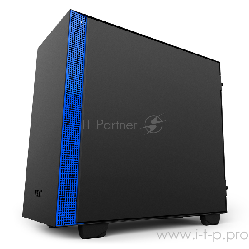 Корпус NZXT H400i Black/Blue mATX, Mini-ITX, Mini-Tower, без БП, с окном, 2xUSB 3.1, Audio