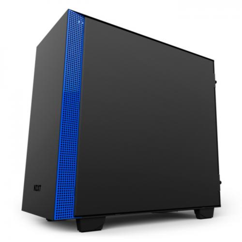 Корпус NZXT H400i Black/Blue mATX, Mini-ITX, Mini-Tower, без БП, с окном, 2xUSB 3.1, Audio