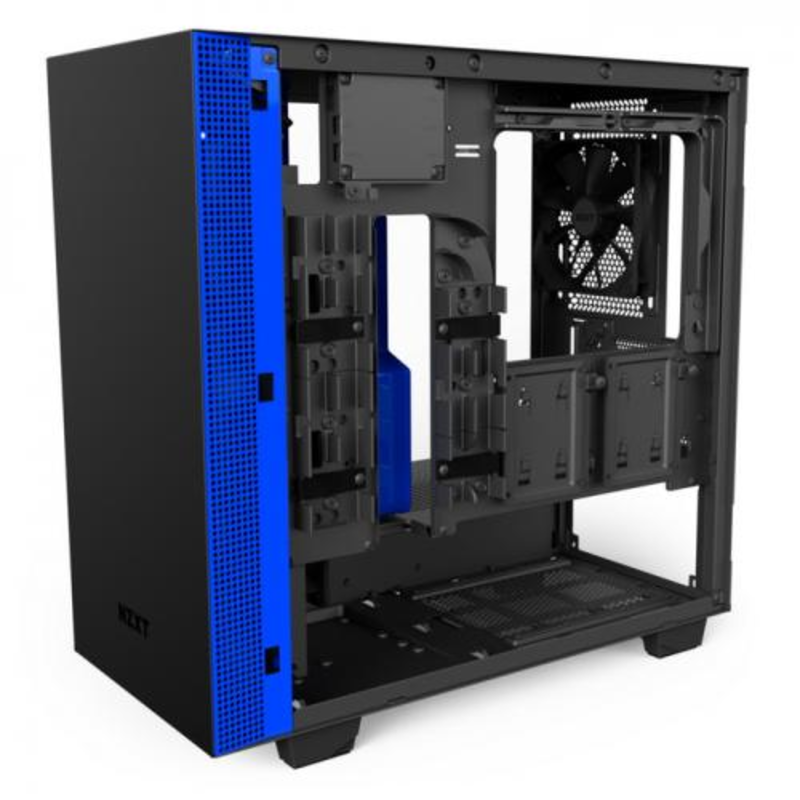 Корпус NZXT H400i Black/Blue mATX, Mini-ITX, Mini-Tower, без БП, с окном, 2xUSB 3.1, Audio