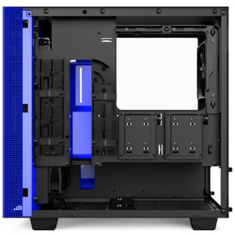 Корпус NZXT H400i Black/Blue mATX, Mini-ITX, Mini-Tower, без БП, с окном, 2xUSB 3.1, Audio