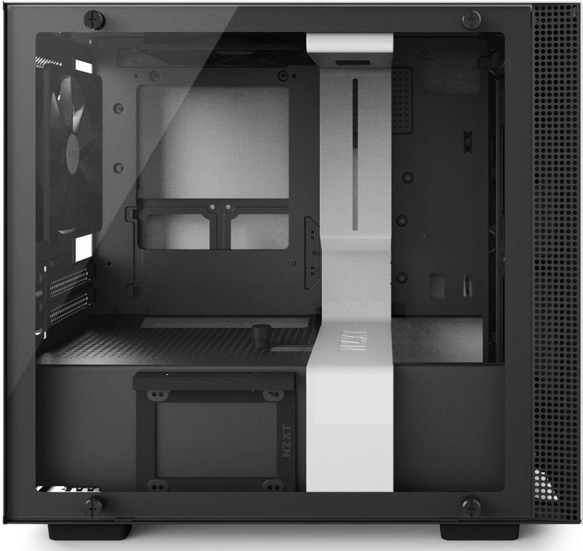 Корпус NZXT H200i Matte White Mini-ITX, Midi-Tower, без БП, с окном, 2xUSB 3.0, Audio