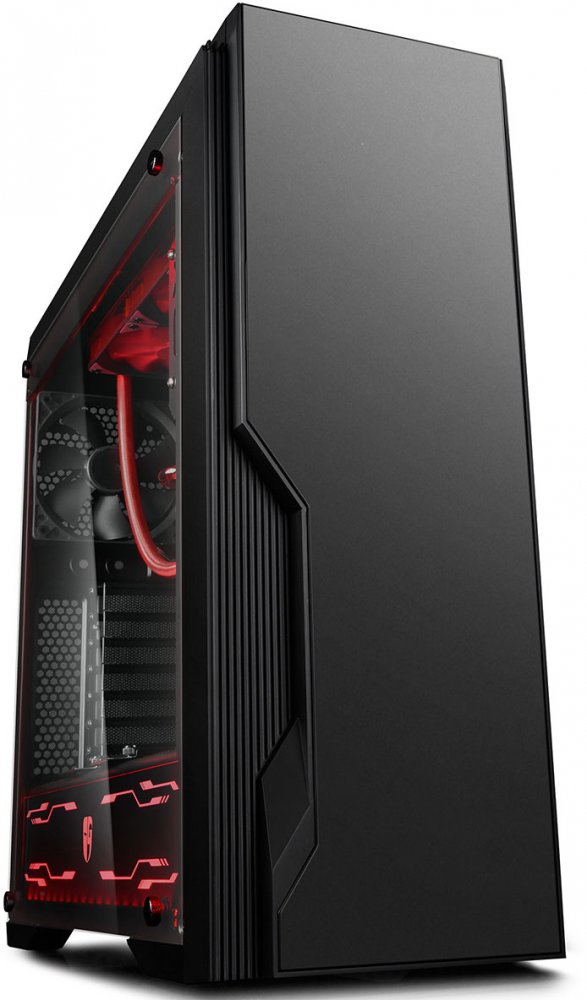Корпус DeepCool DUKASE LIQUID ATX, mATX, Mini-ITX, Midi-Tower, без БП, с окном, USB 2.0, USB 3.0, Audio