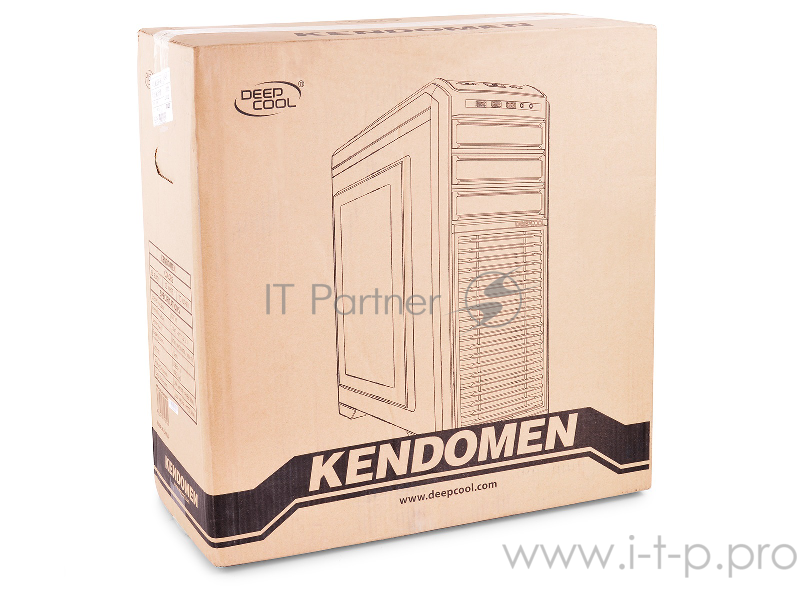 Корпус Deepcool KENDOMEN TI без БП, боковое окно, черный, ATX