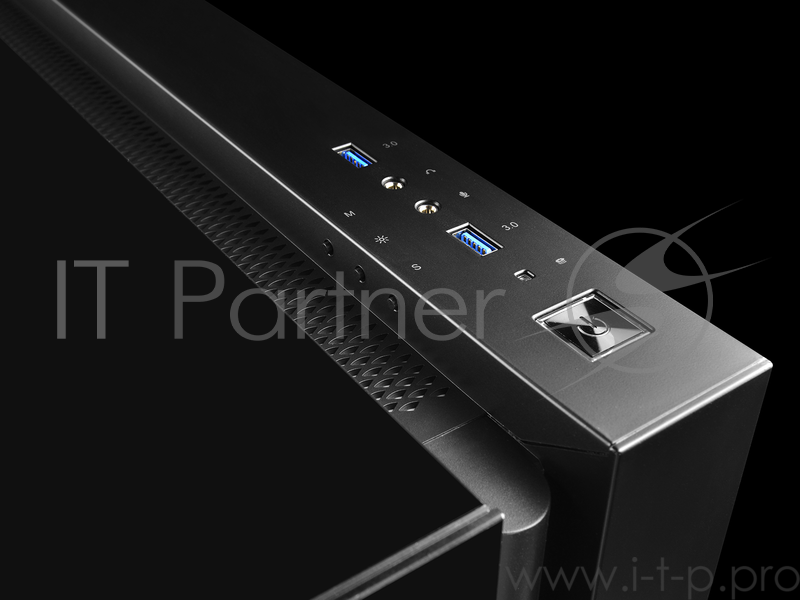 Корпус Deepcool ARK 90 без БП, большое боковое окно, черный, установлена система водяного охлажд