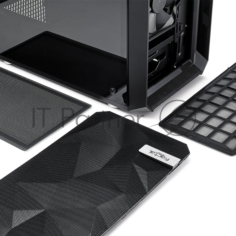 Корпус Fractal Design Meshify Mini C TG черный без БП mATX 5x120mm 4x140mm 2xUSB3.0 audio bott PSU