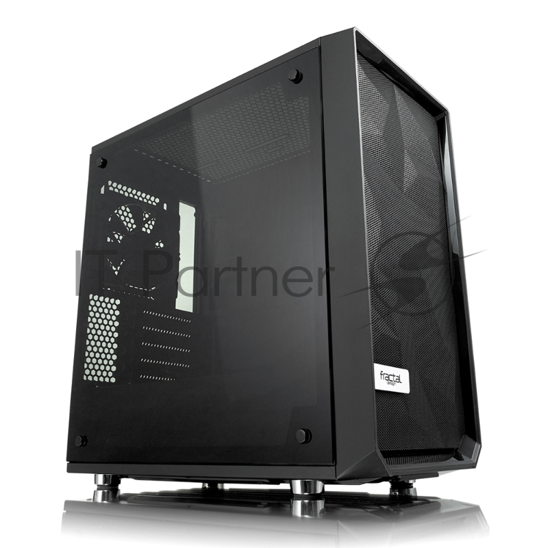 Корпус Fractal Design Meshify Mini C TG черный без БП mATX 5x120mm 4x140mm 2xUSB3.0 audio bott PSU
