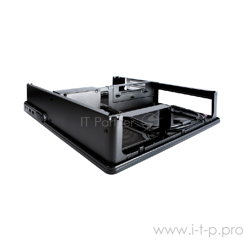 Корпус Fractal Design Node 202 черный w/o PSU miniITX 2x120mm 2xUSB3.0 audio bott PSU