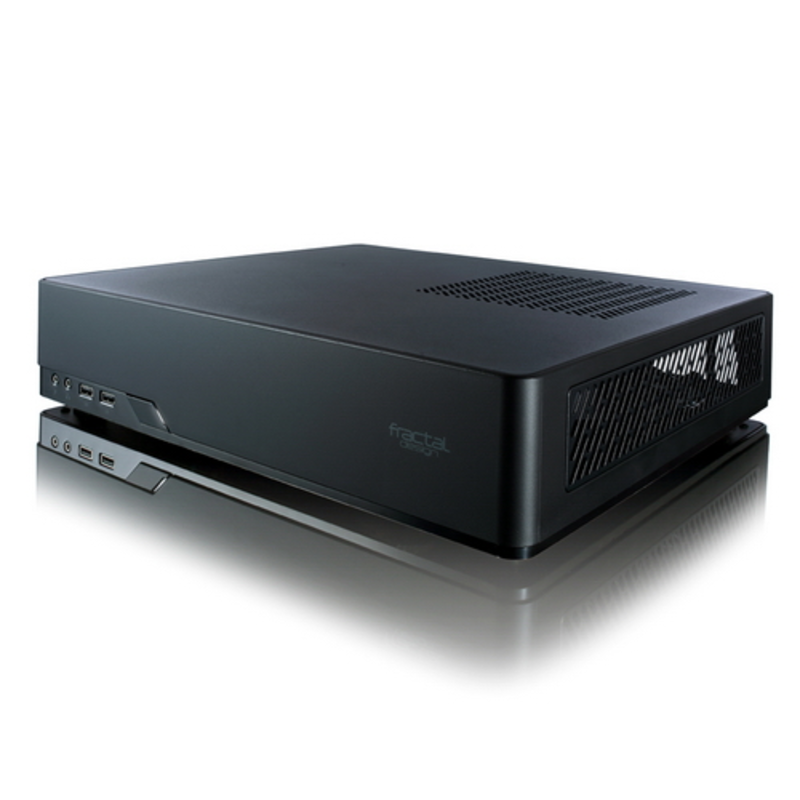 Корпус Fractal Design Node 202 черный w/o PSU miniITX 2x120mm 2xUSB3.0 audio bott PSU