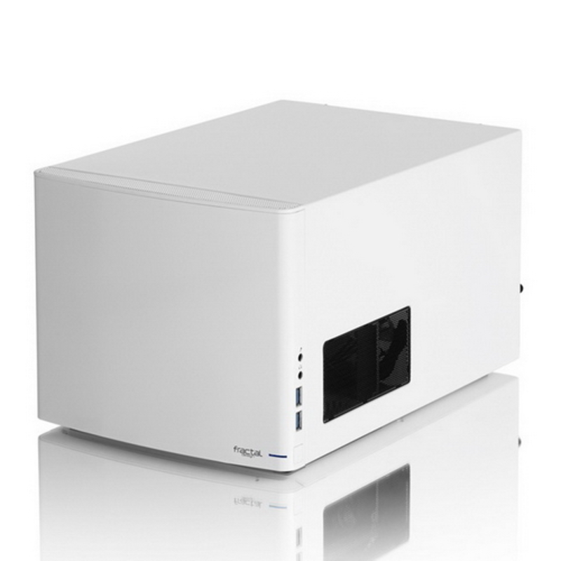 Корпус Fractal Design Node 304 белый w/o PSU miniITX 2x92mm 1x140mm 2xUSB3.0 audio bott PSU