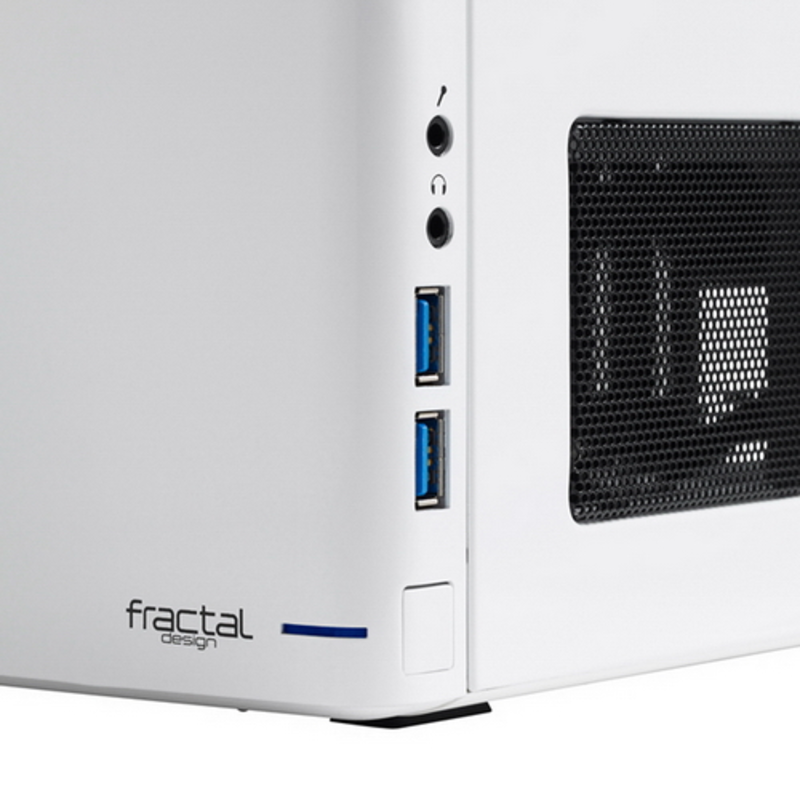 Корпус Fractal Design Node 304 белый w/o PSU miniITX 2x92mm 1x140mm 2xUSB3.0 audio bott PSU