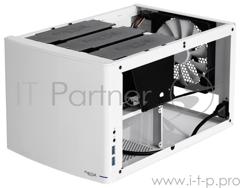 Корпус Fractal Design Node 304 белый w/o PSU miniITX 2x92mm 1x140mm 2xUSB3.0 audio bott PSU