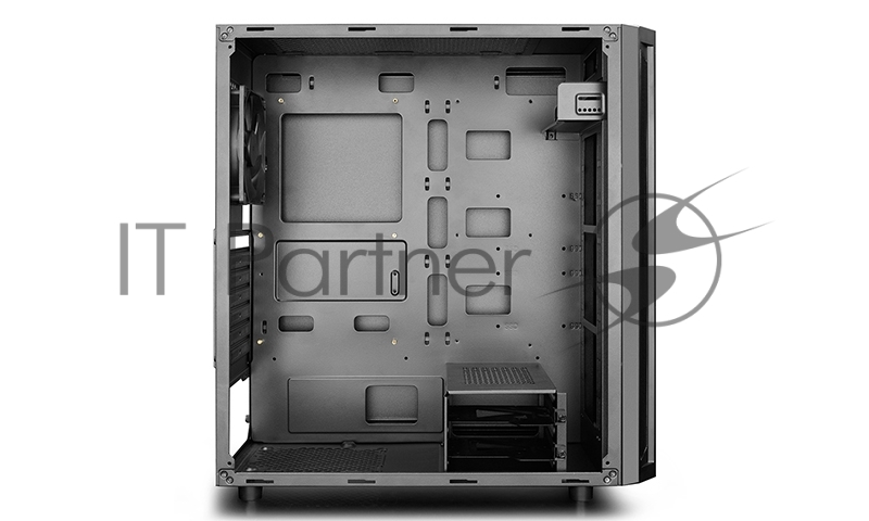 Корпус Deepcool D-SHIELD V2 без БП, боковое окно, черный, ATX