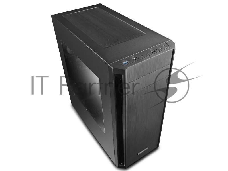 Корпус Deepcool D-SHIELD V2 без БП, боковое окно, черный, ATX