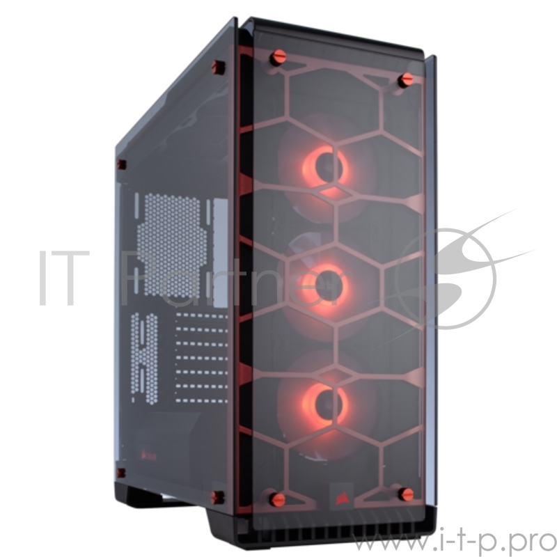 Корпус Corsair Crystal Series 570X RGB Red ATX, mATX, Mini-ITX, Midi-Tower, без БП, с окном, 2xUSB 3.0, Audio