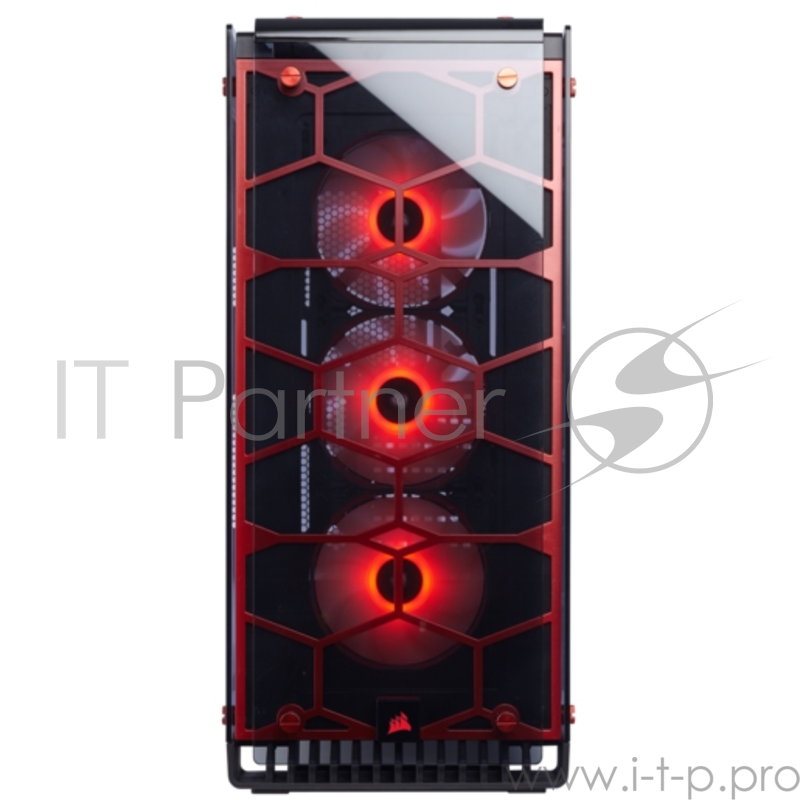 Корпус Corsair Crystal Series 570X RGB Red ATX, mATX, Mini-ITX, Midi-Tower, без БП, с окном, 2xUSB 3.0, Audio