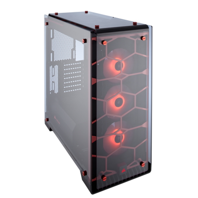 Корпус Corsair Crystal Series 570X RGB Red ATX, mATX, Mini-ITX, Midi-Tower, без БП, с окном, 2xUSB 3.0, Audio
