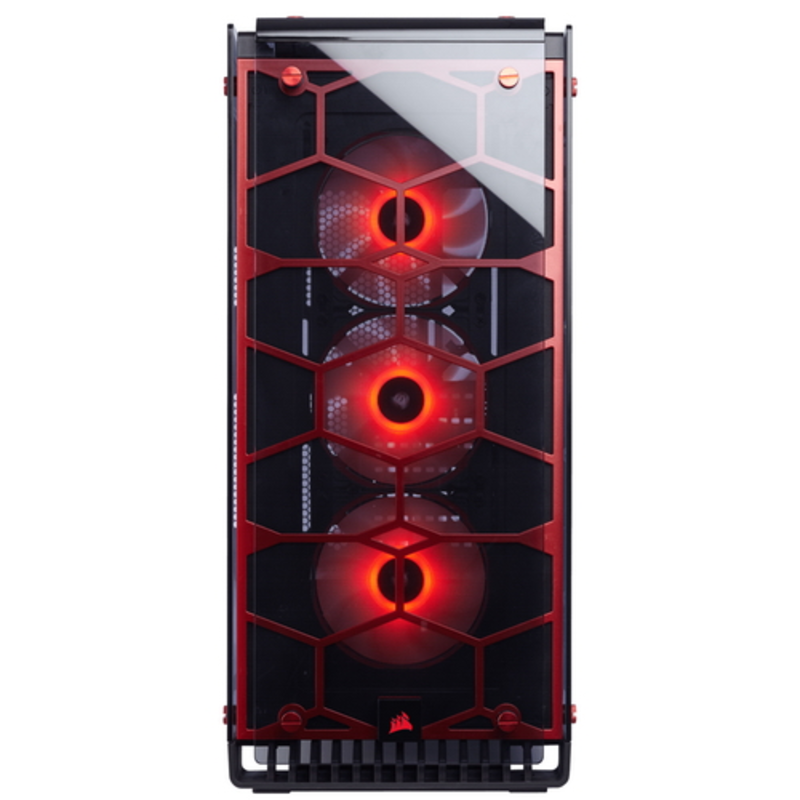 Корпус Corsair Crystal Series 570X RGB Red ATX, mATX, Mini-ITX, Midi-Tower, без БП, с окном, 2xUSB 3.0, Audio