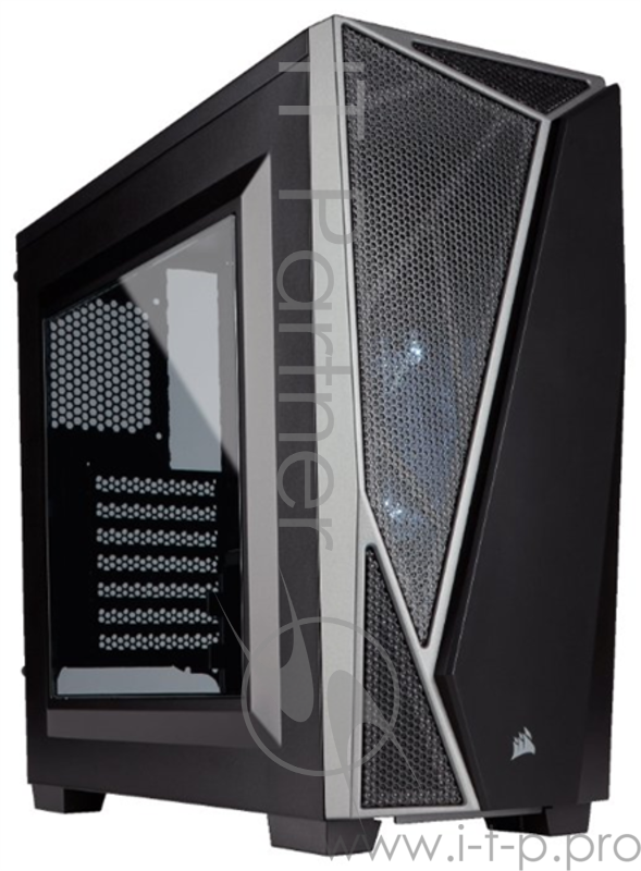 Корпус Corsair Carbide Series SPEC-04 Black/Grey ATX, mATX, Mini-ITX, Midi-Tower, без БП, с окном, USB 2.0, USB 3.0, Audio