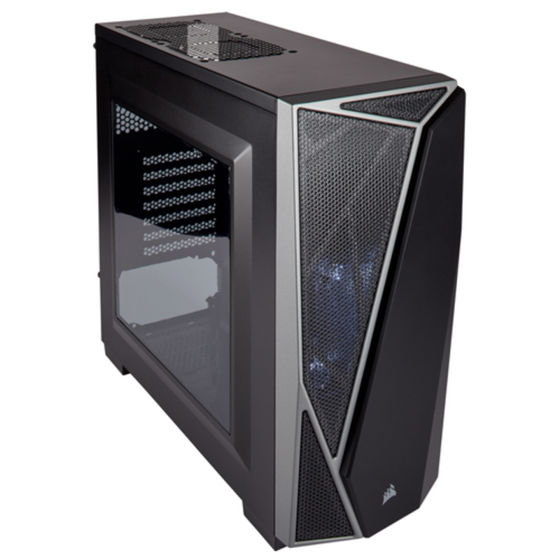 Корпус Corsair Carbide Series SPEC-04 Black/Grey ATX, mATX, Mini-ITX, Midi-Tower, без БП, с окном, USB 2.0, USB 3.0, Audio