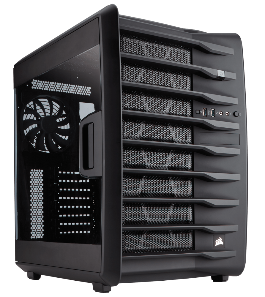 Корпус Corsair Carbide Series Air 740 Black ATX, mATX, Mini-ITX, Midi-Tower, без БП, с окном, 2xUSB 3.0, Audio