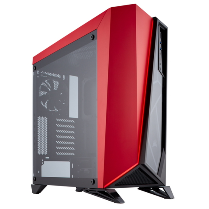Корпус Corsair Carbide SPEC-OMEGA Tempered Glass Case CC-9011120-WW ATX Black/Red