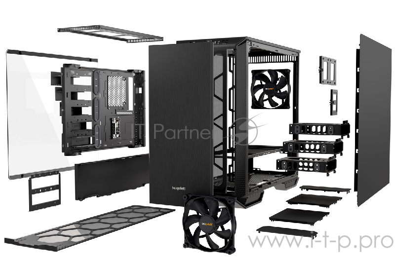 Корпус BE QUIET! DARK BASE 700 RGB LED / E-ATX / 7x3.5, 17x2.5 / side window / black / BGW23