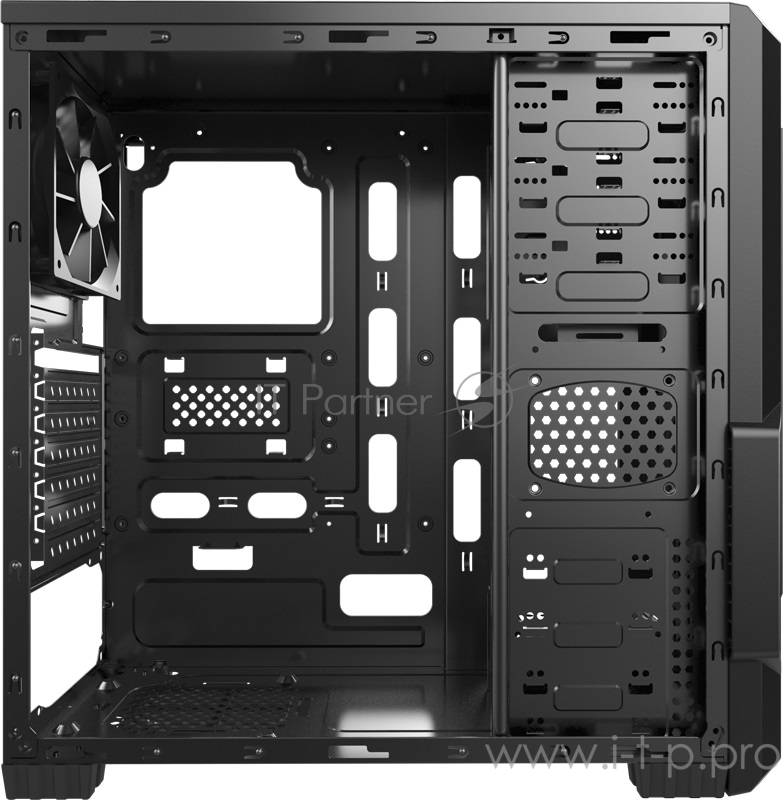 Корпус Aerocool VS-1 черный без БП ATX 2x120mm 2xUSB2.0 1xUSB3.0 audio bott PSU