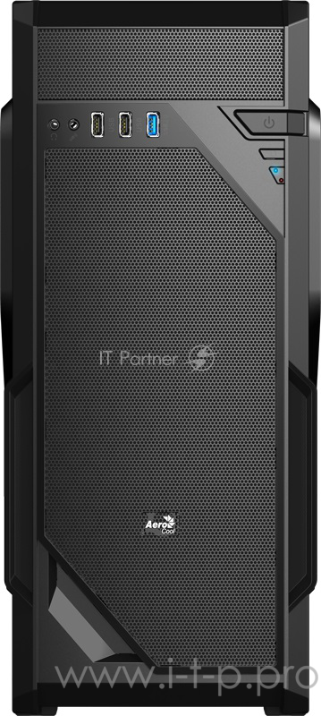 Корпус Aerocool VS-1 черный без БП ATX 2x120mm 2xUSB2.0 1xUSB3.0 audio bott PSU