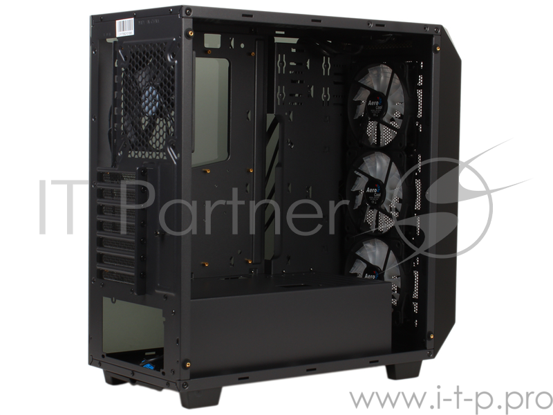 Корпус Aerocool P7-C0 Pro Black , ATX, без БП, 2х USB 3.0, два окна, хаб P7-H1, 16,8 млн цветов и 4