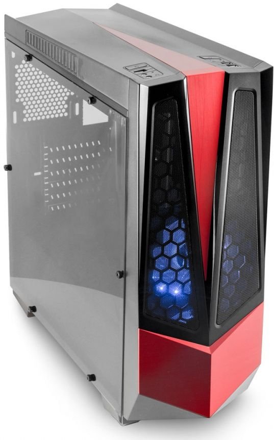 Корпус 3Cott G10 черный , ATX, без БП, игровой, 1x USB 3.0, 1x USB 2.0, окно, 2х 12см LED, (Г)450 * (Ш) 190 * (В) 485 мм.