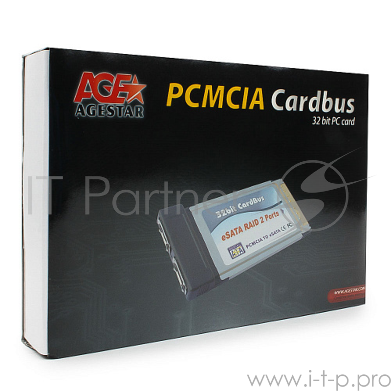 Контроллер eSATA as-pmes2-v, PCMCIA, порты: 2 х внешн. eSATA (VIA chip)