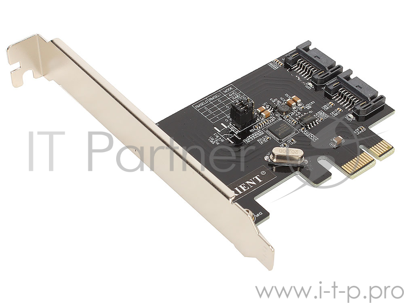 Контроллер Orient A1061RAID, PCI-E v2.0 SATA 3.0 6 Gb/s, 2int port, RAID 0/1/SPAN, поддержка HDD до