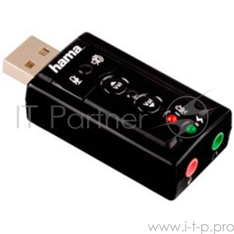 Звуковая карта Hama USB H-51620 (C-Media CM108) 7.1 oem