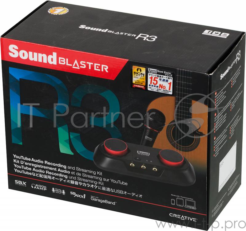 Звуковая карта Creative USB Sound Blaster R3 (SB-Axx1) 2.0 Ret