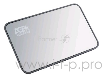 Внешний корпус для HDD AgeStar 3UB2A8 SATA II пластик/алюминий черный 2.5