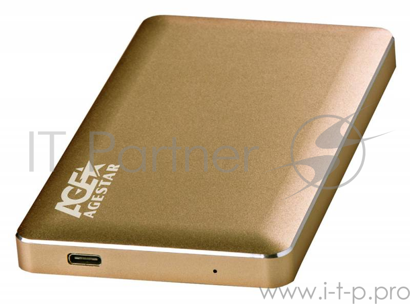 Внешний корпус для HDD AgeStar 3UB2A16C SATA алюминий золотистый 2.5