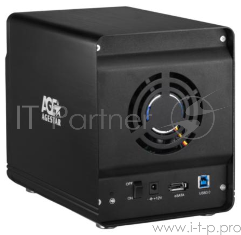 Внешний корпус для HDD AgeStar 3C4B3A1 SATA II алюминий черный LCD 3.5