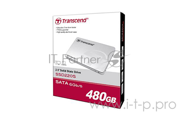 Накопитель SSD Transcend SATA III 2.5 480GB SSD220S (Read 550Mb/s Write 450mb/s SATAIII TS480G