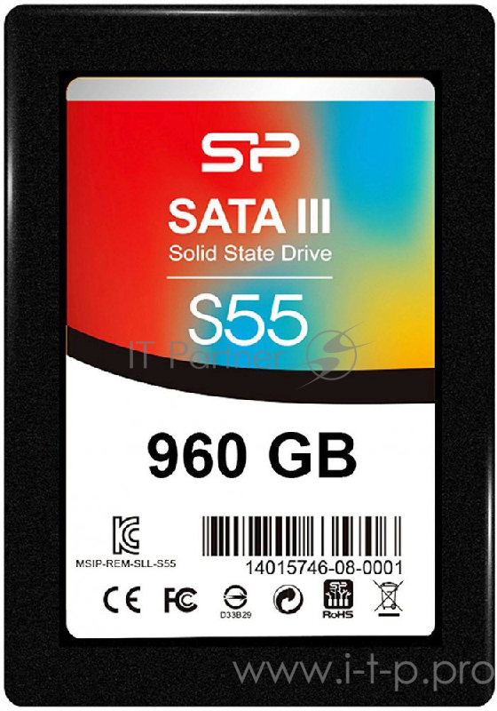 Накопитель SSD Silicon Power SATA III 960GB S55 SP960GBSS3S55S25 SILICON POWER