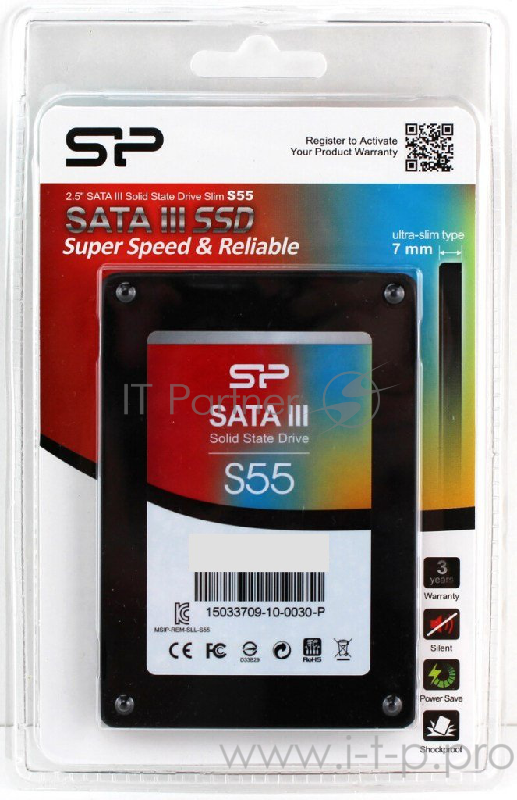Накопитель SSD Silicon Power SATA III 960GB S55 SP960GBSS3S55S25 SILICON POWER