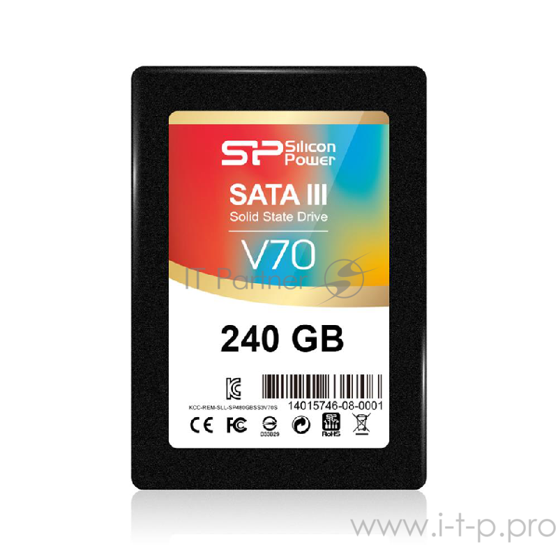 Накопитель SSD Silicon Power SATA III 240Gb SP240GBSS3V70S25 Velox V70 2.5