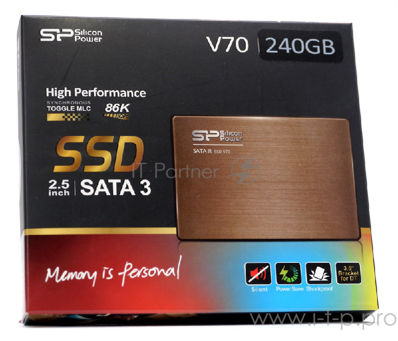 Накопитель SSD Silicon Power SATA III 240Gb SP240GBSS3V70S25 Velox V70 2.5