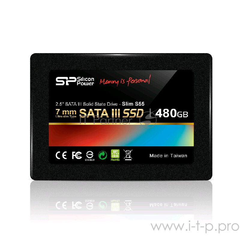 Накопитель SSD Silicon Power SATA III 480GB S55 SP480GBSS3S55S25 SILICON POWER