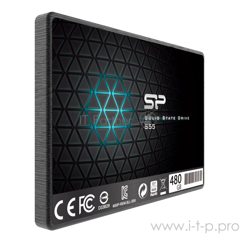 Накопитель SSD Silicon Power SATA III 480GB S55 SP480GBSS3S55S25 SILICON POWER