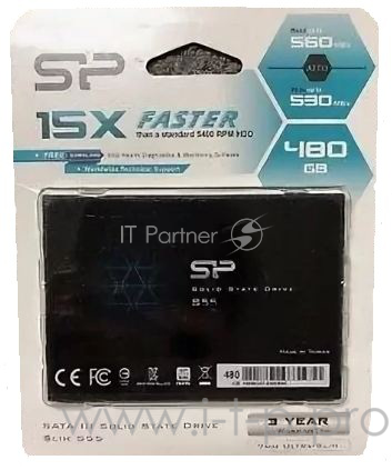 Накопитель SSD Silicon Power SATA III 480GB S55 SP480GBSS3S55S25 SILICON POWER
