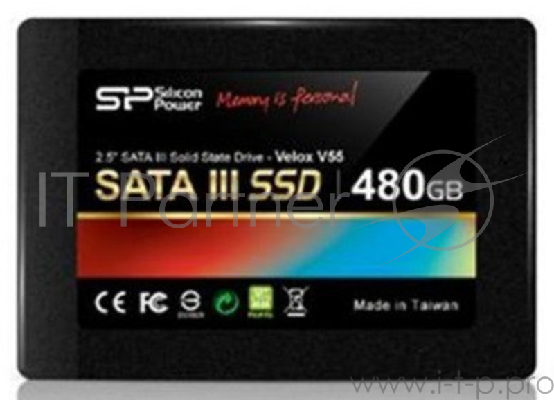 Накопитель SSD Silicon Power SATA III 480Gb SP480GBSS3V55S25 Velox V55 2.5