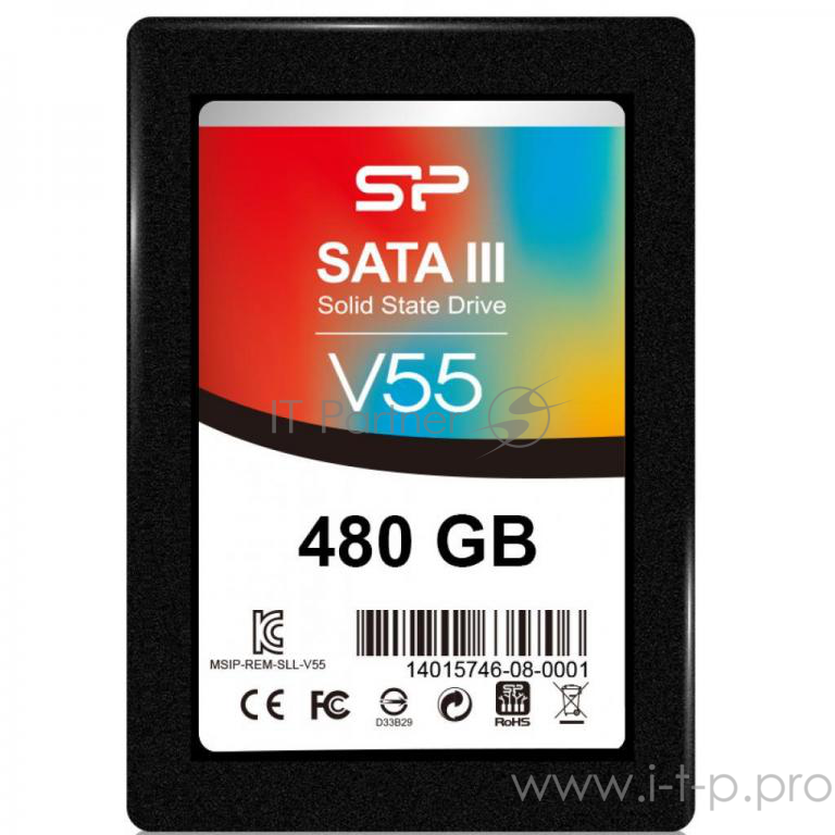 Накопитель SSD Silicon Power SATA III 480Gb SP480GBSS3V55S25 Velox V55 2.5